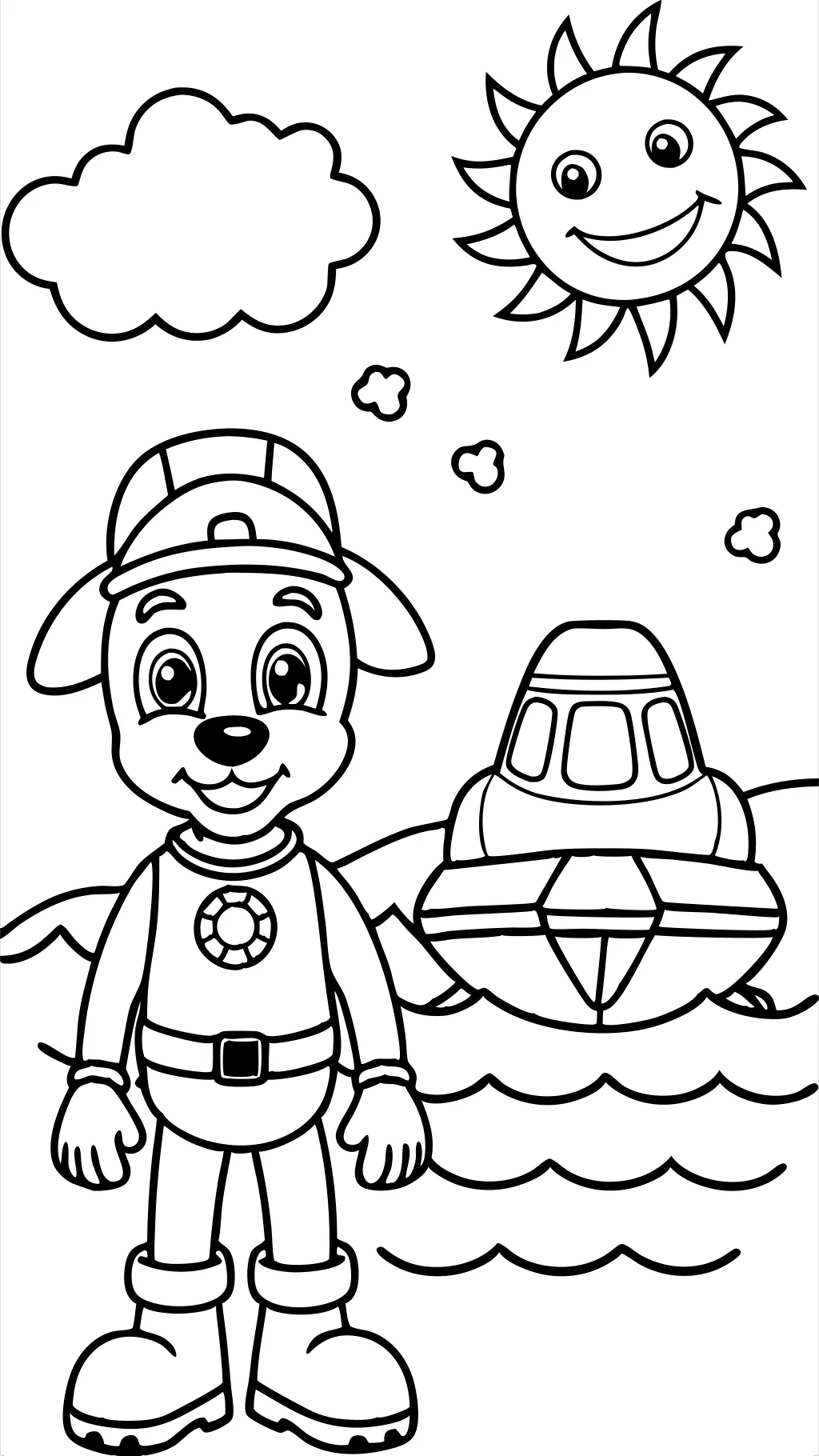 paw patrol coloring pages zuma